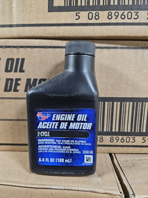 2 cycle engine oil,CarQuest, 6.4 Oz,sold by  case